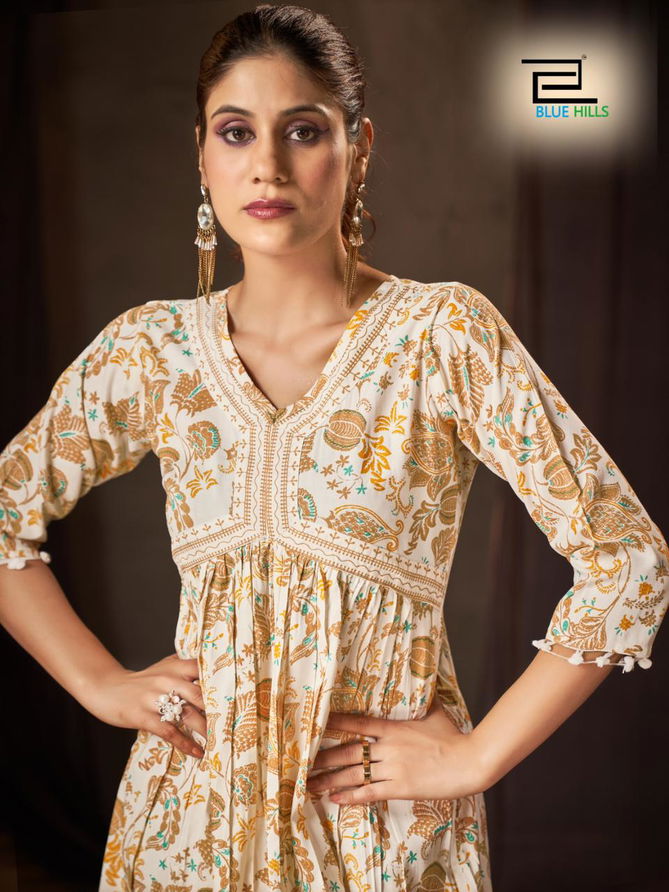 Pom Pom Alia By Blue Hills Short Printed Kurtis Catalog